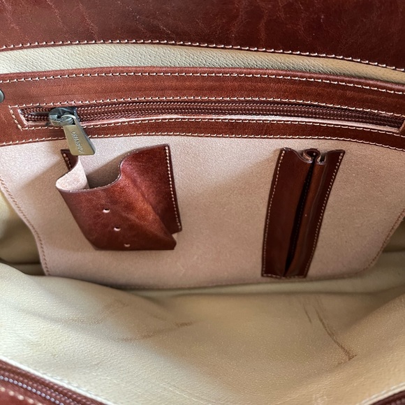 Authentic Chiarugi Genuine Leather Briefcase - Picture 14 of 15